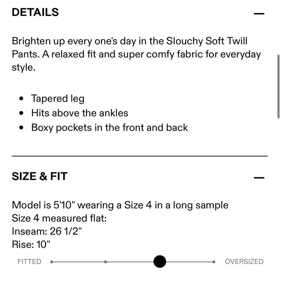 NEW Ruti The Slouchy Soft Twill Pants•12•Midnight Mist Barrel Trouser Pant $259 - Picture 8 of 9